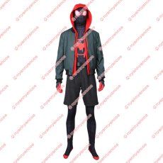 画像1: 高品質 実物撮影 スパイダーマン: スパイダーバース Spider-Man: Into the Spider-Verse マイルズ・モラレス    コスプレ衣装 コスチューム バラ売り可 (1)