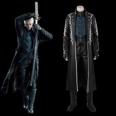 画像1: 高品質 実物撮影 デビルメイクライ5 デビクラ Devil may cry5 バージル VERGIL ヴァージル  ブーツ付き  コスプレ靴  コスプレ衣装 バラ売り可 コスチューム オーダーメイド無料 (1)