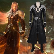 画像1: 高品質 実物撮影   FF7 ファイナルファンタジーVII セフィロス Sephiroth 風  コスプレ衣装 コスプレ靴　ブーツ  コスチューム オーダーメイド (1)