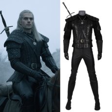 画像1: 高品質 実物撮影【剣無し】 2019ドラマ　The Witcher ウィッチャー リヴィアのゲラルト コスプレ衣装 コスプレ靴  ネックレス コスチューム オーダーメイド (1)