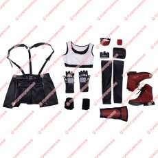 画像11: 高品質 実物撮影   FF7 ファイナルファンタジーVII ティファ ロックハート Tifa 風  コスプレ衣装 コスプレ靴　ブーツ  コスチューム オーダーメイド (11)