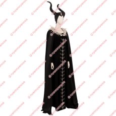 画像2: 高品質 実物撮影  マレフィセント2  Maleficent2  2019映画 マレフィセント  帽子付き  風  ハロウィン コスプレ衣装  コスチューム オーダーメイド (2)