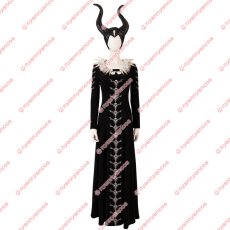 画像5: 高品質 実物撮影  マレフィセント2  Maleficent2  2019映画 マレフィセント  帽子付き  風  ハロウィン コスプレ衣装  コスチューム オーダーメイド (5)