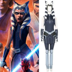 画像1: 高品質 実物撮影	アソーカ・タノ AHSOKA TANO 風　Star Wars スター・ウォーズ クローン・ウォーズ  コスプレ衣装 コスチューム オーダーメイド (1)