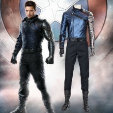 画像1: 高品質 実物撮影  ウィンター・ソルジャー Winter Soldier 風 ファルコン&ウィンター・ソルジャー　2020ドラマ  コスチューム　コスプレ衣装 コスプレ靴 ブーツ付き バラ売り可 (1)