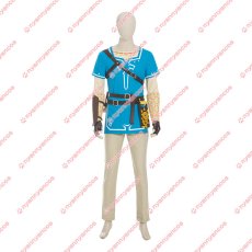 画像1: 高品質 実物撮影 リンク 風 英傑服 ゼルダの伝説 ブレス オブ ザ ワイルド コスチューム  靴付き  コスプレ衣装 オーダーメイド バラ売り可 (1)