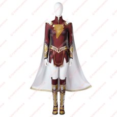 画像1: 高品質 実物撮影 メアリー シャザム2 神々の怒り Shazam! 風 コスチューム コスプレ衣装 コスプレ靴 オーダーメイド バラ売り可 (1)