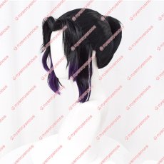 画像2: 高品質 実物撮影 胡蝶しのぶ 鬼滅の刃 風   コスプレウィッグ かつら cosplay wig 耐熱ウィッグ 専用ネット付 (2)