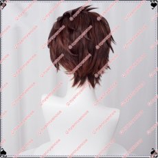 画像2: 高品質 実物撮影 竈門炭治郎 鬼滅の刃 風   コスプレウィッグ かつら cosplay wig 耐熱ウィッグ 専用ネット付 (2)