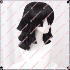 画像2: 高品質 実物撮影 伊黒小芭内 鬼滅の刃 風   コスプレウィッグ かつら cosplay wig 耐熱ウィッグ 専用ネット付 (2)