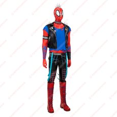 画像2: 高品質 実物撮影  スパイダーパンク ホビー・ブラウン スパイダーバース2 スパイダーマン:アクロス・ザ・スパイダーバース  風 コスプレ靴 ブーツ付き コスプレ衣装  コスチューム オーダーメイド　バラ売り可 (2)