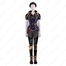 画像1: 高品質 実物撮影 ヴァイ Vi  アーケイン Arcane：リーグ・オブ・レジェンド League of Legends LOL ロル 風 コスチューム コスプレ衣装 オーダーメイド (1)