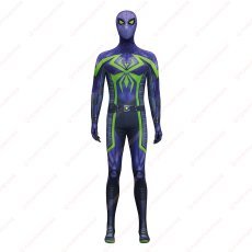 画像1: 高品質 実物撮影 マイルズ マイルス・モラレス パープル・ドミニオン・スーツ スパイダーマン 2 Spider-Man 2  風 コスプレ衣装  コスチューム (1)