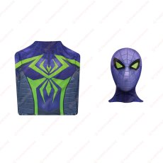 画像27: 高品質 実物撮影 マイルズ マイルス・モラレス パープル・ドミニオン・スーツ スパイダーマン 2 Spider-Man 2  風 コスプレ衣装  コスチューム (27)