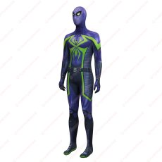 画像3: 高品質 実物撮影 マイルズ マイルス・モラレス パープル・ドミニオン・スーツ スパイダーマン 2 Spider-Man 2  風 コスプレ衣装  コスチューム (3)