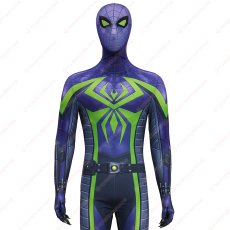画像6: 高品質 実物撮影 マイルズ マイルス・モラレス パープル・ドミニオン・スーツ スパイダーマン 2 Spider-Man 2  風 コスプレ衣装  コスチューム (6)