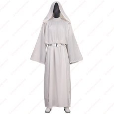 画像1: 高品質 実物撮影 レイア・オーガナ レイア姫  Star Wars スター・ウォーズ ４ 新たなる希望 風 コスプレ靴 ブーツ付き コスチューム コスプレ衣装 オーダーメイド (1)