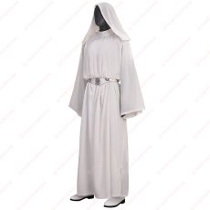画像3: 高品質 実物撮影 レイア・オーガナ レイア姫  Star Wars スター・ウォーズ ４ 新たなる希望 風 コスプレ靴 ブーツ付き コスチューム コスプレ衣装 オーダーメイド (3)