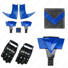 画像39: 高品質 実物撮影 ナイトウィング Nightwing ディック・グレイソン バットマン：アーカム・ナイト  風 コスプレ衣装  コスチューム オーダーメイド (39)