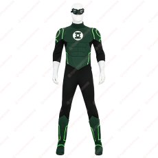 画像1: 高品質 実物撮影  Green Lantern グリーン・ランタン  ハル・ジョーダン  風 コスプレ衣装 コスチューム (1)