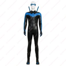 画像1: 高品質 実物撮影 ナイトウィング Nightwing ディック・グレイソン バットマン  風 コスプレ衣装  コスチューム オーダーメイド (1)