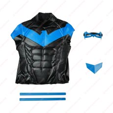 画像21: 高品質 実物撮影 ナイトウィング Nightwing ディック・グレイソン バットマン  風 コスプレ衣装  コスチューム オーダーメイド (21)