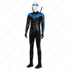 画像3: 高品質 実物撮影 ナイトウィング Nightwing ディック・グレイソン バットマン  風 コスプレ衣装  コスチューム オーダーメイド (3)