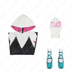 画像26: 高品質 実物撮影 グウェン・ステイシー  スパイダー・グウェン  スパイダーマン: スパイダーバース Spider-Man: Into the Spider-Verse  コスプレ衣装 コスチューム (26)