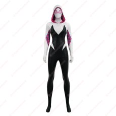 画像1: 高品質 実物撮影 グウェン・ステイシー  スパイダー・グウェン  スパイダーマン: スパイダーバース Spider-Man: Into the Spider-Verse  コスプレ衣装 コスチューム (1)