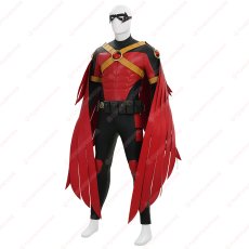 画像10: 高品質 実物撮影 ティム・ドレイク  ロビン レッドロビン バットマン  風 コスプレ衣装  コスチューム オーダーメイド (10)