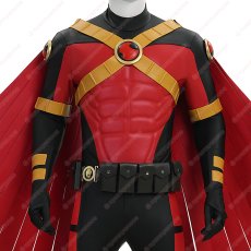 画像14: 高品質 実物撮影 ティム・ドレイク  ロビン レッドロビン バットマン  風 コスプレ衣装  コスチューム オーダーメイド (14)
