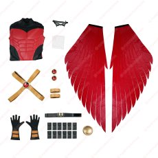 画像29: 高品質 実物撮影 ティム・ドレイク  ロビン レッドロビン バットマン  風 コスプレ衣装  コスチューム オーダーメイド (29)