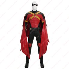 画像5: 高品質 実物撮影 ティム・ドレイク  ロビン レッドロビン バットマン  風 コスプレ衣装  コスチューム オーダーメイド (5)
