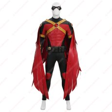 画像9: 高品質 実物撮影 ティム・ドレイク  ロビン レッドロビン バットマン  風 コスプレ衣装  コスチューム オーダーメイド (9)