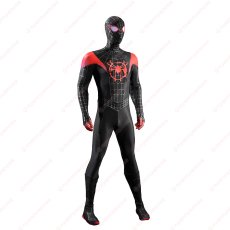 画像2: 高品質 実物撮影 マイルス・モラレス マイルズ スパイダーマン: スパイダーバース Spider-Man: Into the Spider-Verse   コスプレ衣装 コスチューム (2)