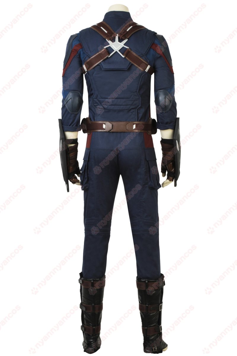 画像5: 高品質 実物撮影  アベンジャーズ3 インフィニティ・ウォー キャプテン・アメリカ スティーブ・ロジャース 風　コスプレ衣装 コスチューム オーダーメイド  (5)