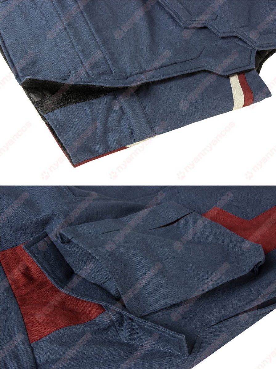 画像11: 高品質 実物撮影  キャプテン・アメリカ スティーブ・ロジャース　アベンジャーズ4 エンドゲーム 風　コスプレ衣装 コスチューム オーダーメイド  (11)