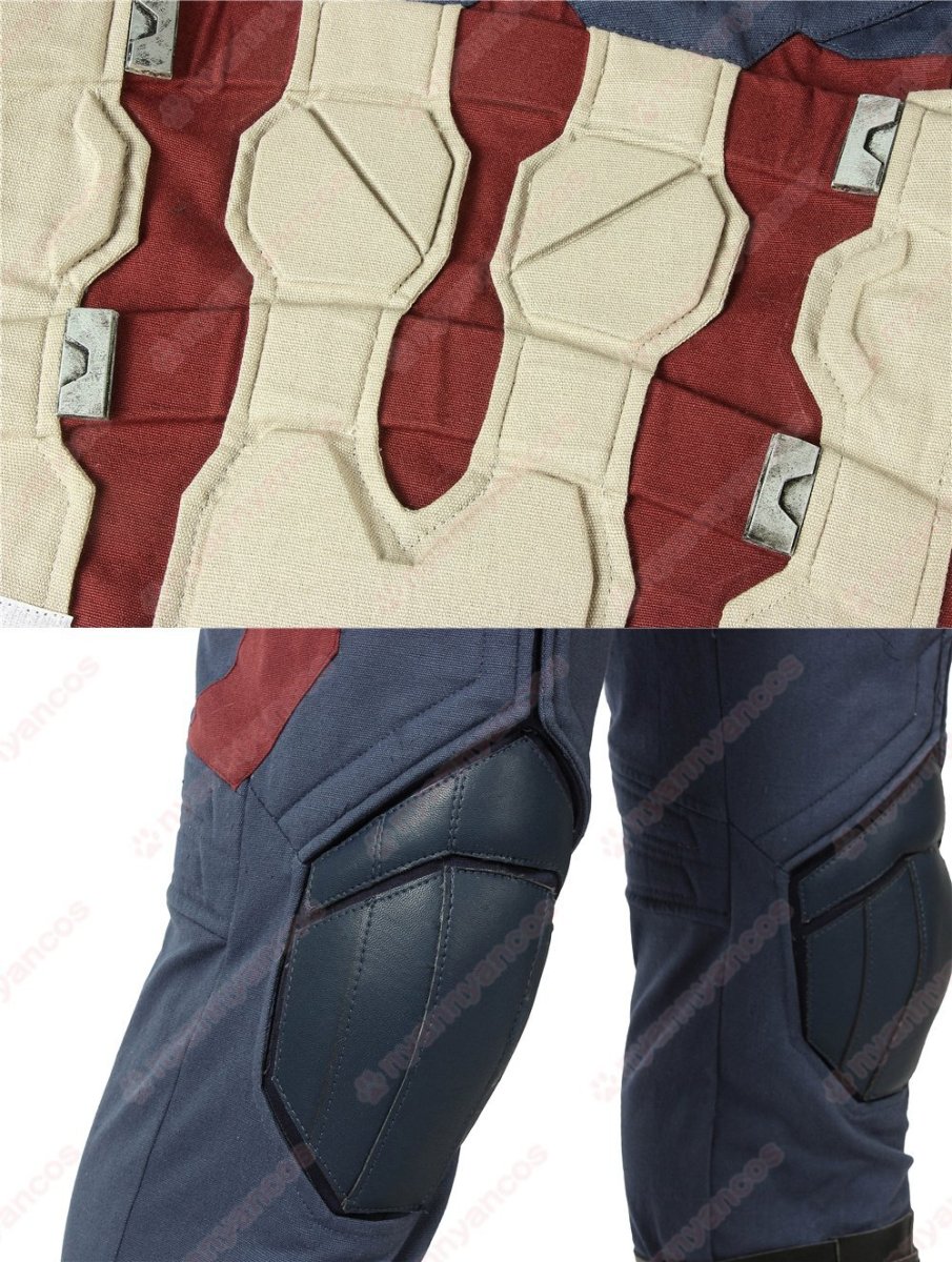 画像9: 高品質 実物撮影  キャプテン・アメリカ スティーブ・ロジャース　アベンジャーズ4 エンドゲーム 風　コスプレ衣装 コスチューム オーダーメイド  (9)