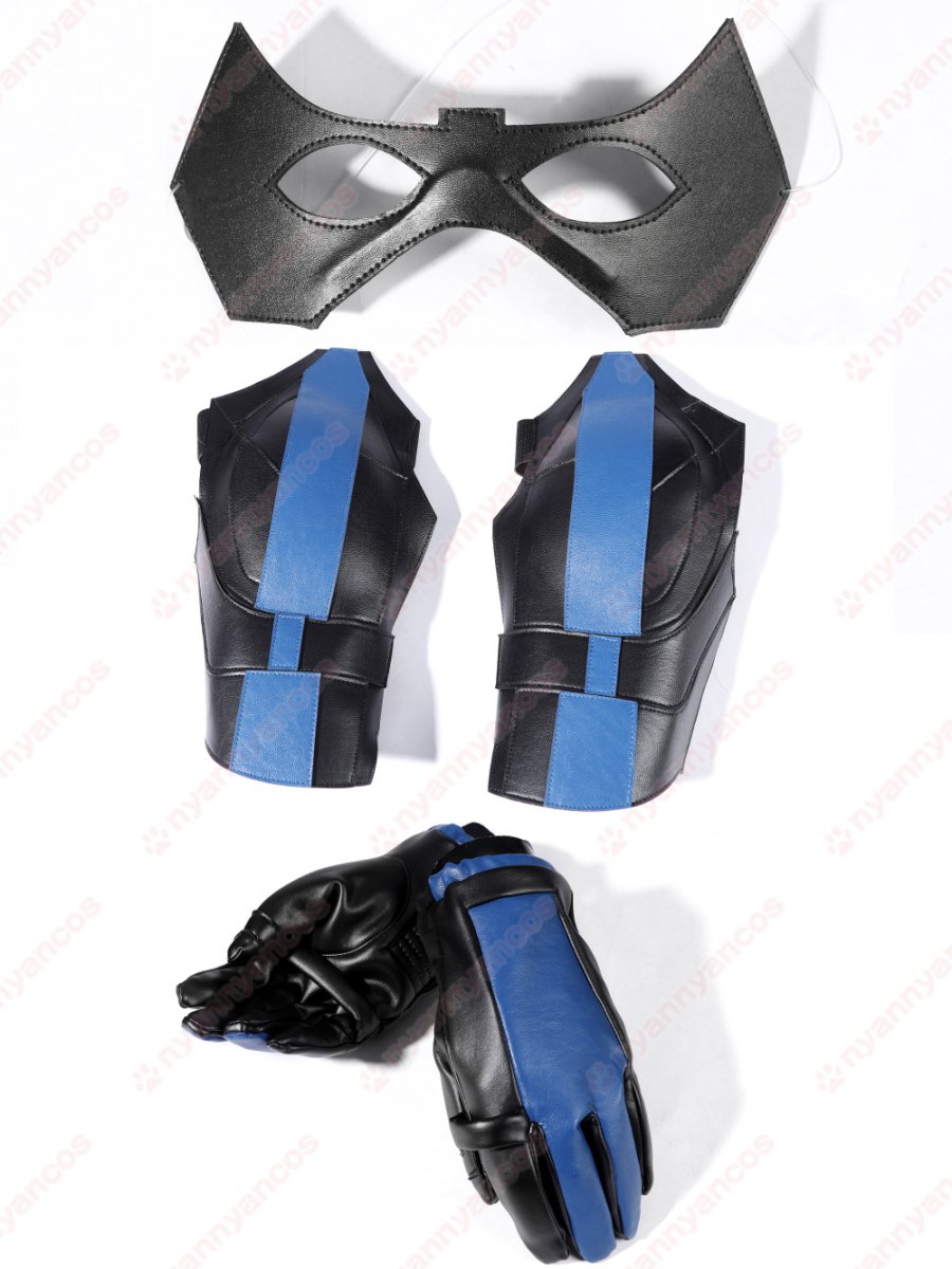 画像19: 高品質 実物撮影   ナイトウィング Nightwing 風  Titans タイタンズ  靴付き   コスチューム　コスプレ衣装 コスプレ靴 ブーツ付き  オーダーメイド (19)