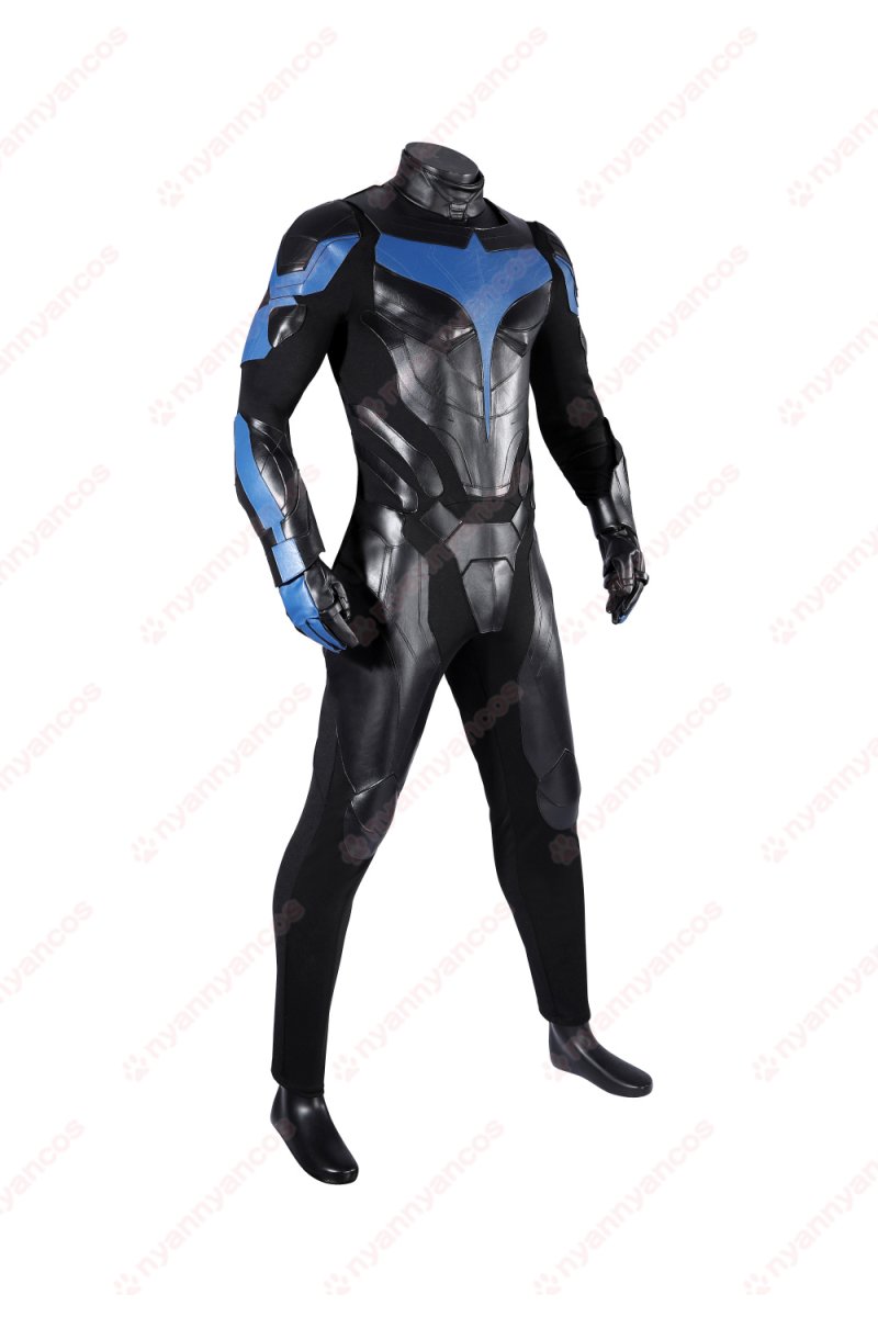 画像4: 高品質 実物撮影   ナイトウィング Nightwing 風  Titans タイタンズ  靴付き   コスチューム　コスプレ衣装 コスプレ靴 ブーツ付き  オーダーメイド (4)