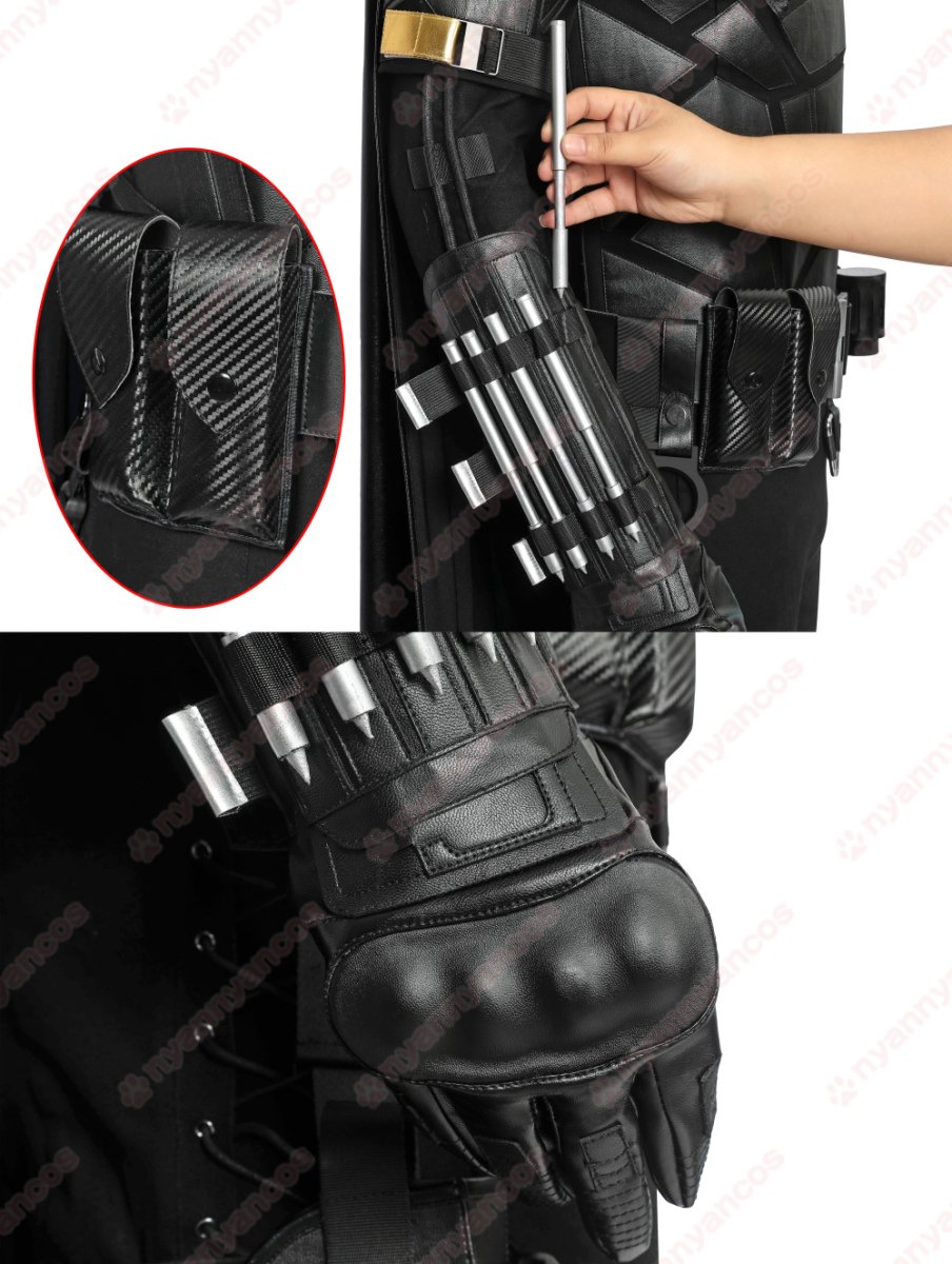 画像16: 高品質 実物撮影 2022映画 ザ・バットマン The batman ブルース・ウェイン  風 コスプレ衣装 コスチューム オーダーメイド バラ売り可 (16)