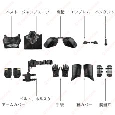 画像24: 高品質 実物撮影 2022映画 ザ・バットマン The batman ブルース・ウェイン  風 コスプレ衣装 コスチューム オーダーメイド バラ売り可 (24)