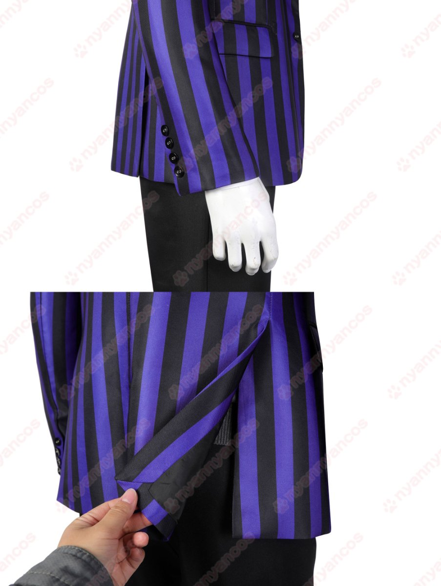 画像9: 高品質 実物撮影 ネヴァーモア学園制服　ユージーン・オティンガー  ウェンズデー Wednesday アダムス・ファミリー ドラマ 風 コスチューム コスプレ衣装 (9)