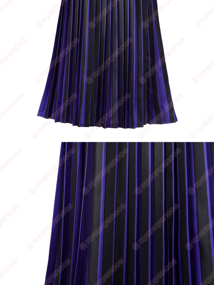 画像10: 高品質 実物撮影 ネヴァーモア学園制服　イーニッド  ビアンカ  ウェンズデー Wednesday アダムス・ファミリー ドラマ 風 コスチューム コスプレ衣装 (10)