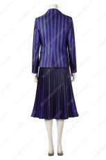 画像4: 高品質 実物撮影 ネヴァーモア学園制服　イーニッド  ビアンカ  ウェンズデー Wednesday アダムス・ファミリー ドラマ 風 コスチューム コスプレ衣装 (4)