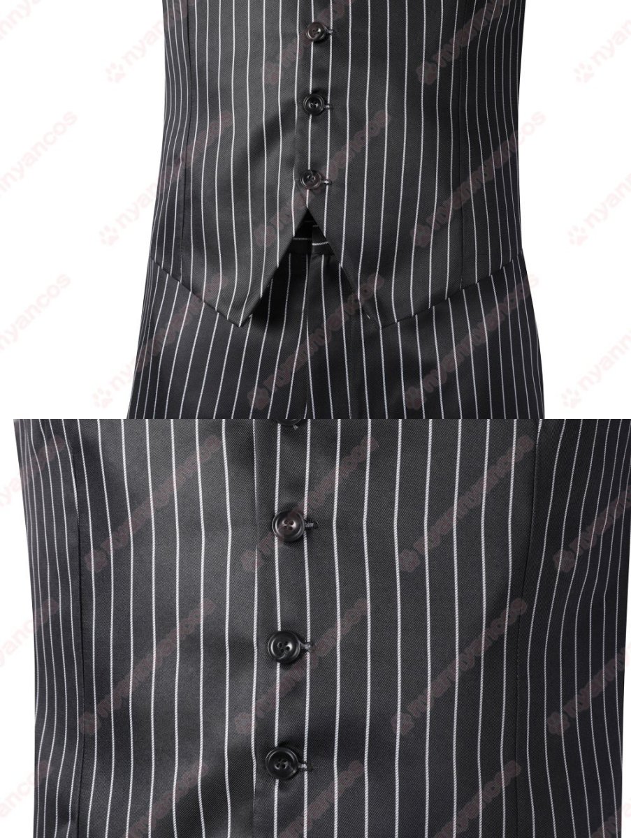 画像9: 高品質 実物撮影 ゴメズ・アダムス  ウェンズデー  Wednesday アダムス・ファミリー ドラマ 風 コスチューム コスプレ衣装 (9)