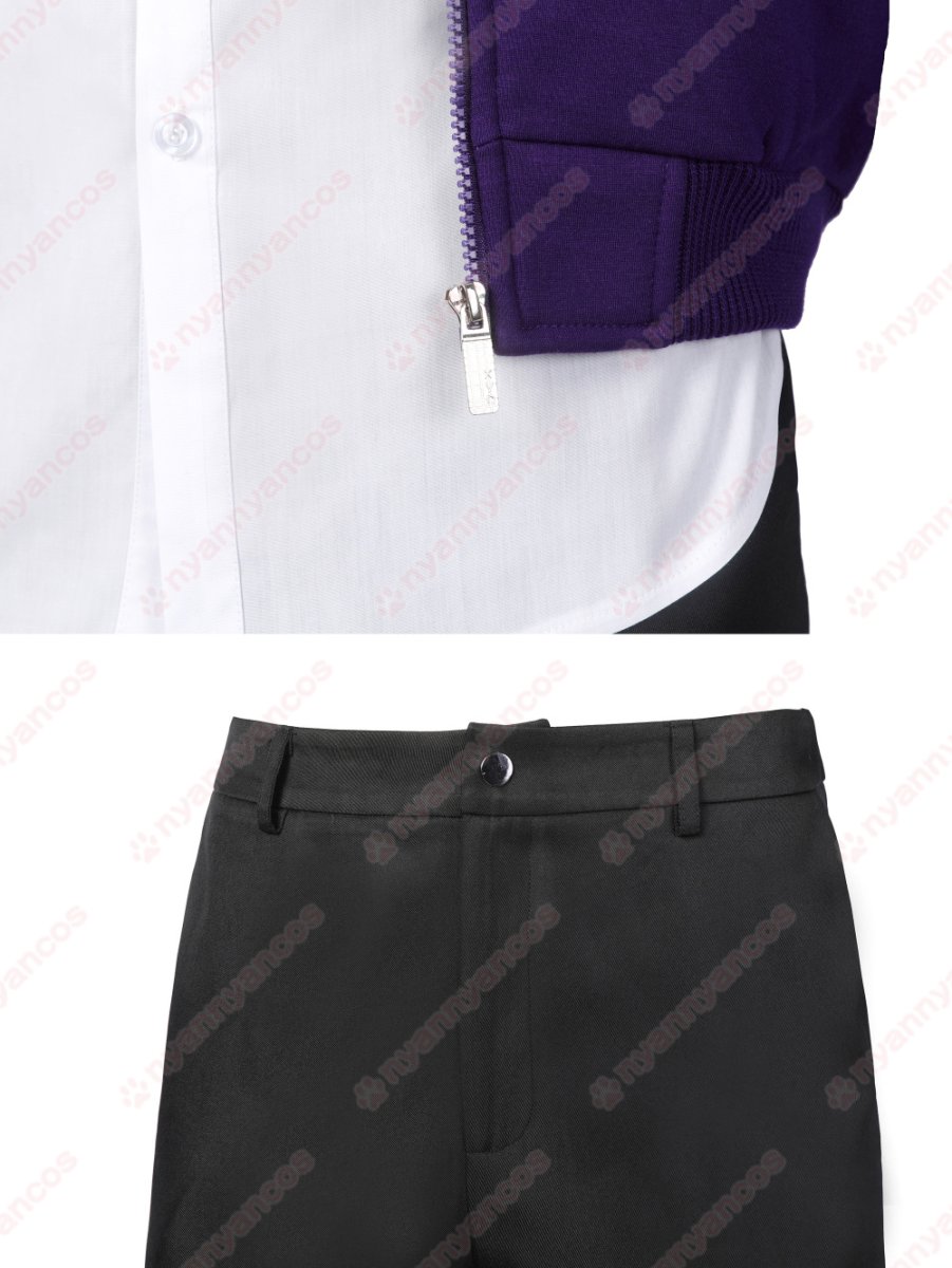 画像13: 高品質 実物撮影 ネヴァーモア学園制服　ゼイヴィア・ソープ エイジャックス   ウェンズデー Wednesday アダムス・ファミリー ドラマ 風 コスチューム コスプレ衣装 (13)