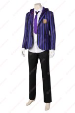 画像2: 高品質 実物撮影 ネヴァーモア学園制服　ゼイヴィア・ソープ エイジャックス   ウェンズデー Wednesday アダムス・ファミリー ドラマ 風 コスチューム コスプレ衣装 (2)