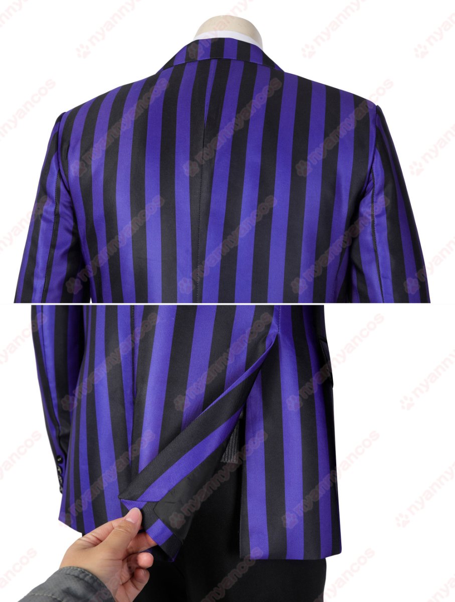 画像9: 高品質 実物撮影 ネヴァーモア学園制服　ゼイヴィア・ソープ エイジャックス   ウェンズデー Wednesday アダムス・ファミリー ドラマ 風 コスチューム コスプレ衣装 (9)