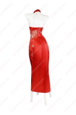 画像3: 高品質 実物撮影 エイダ・ウォン ADA Wong チャイナドレス Resident Evil バイオ4リメイク  バイオハザード RE:4 風  コスチューム コスプレ衣装 (3)